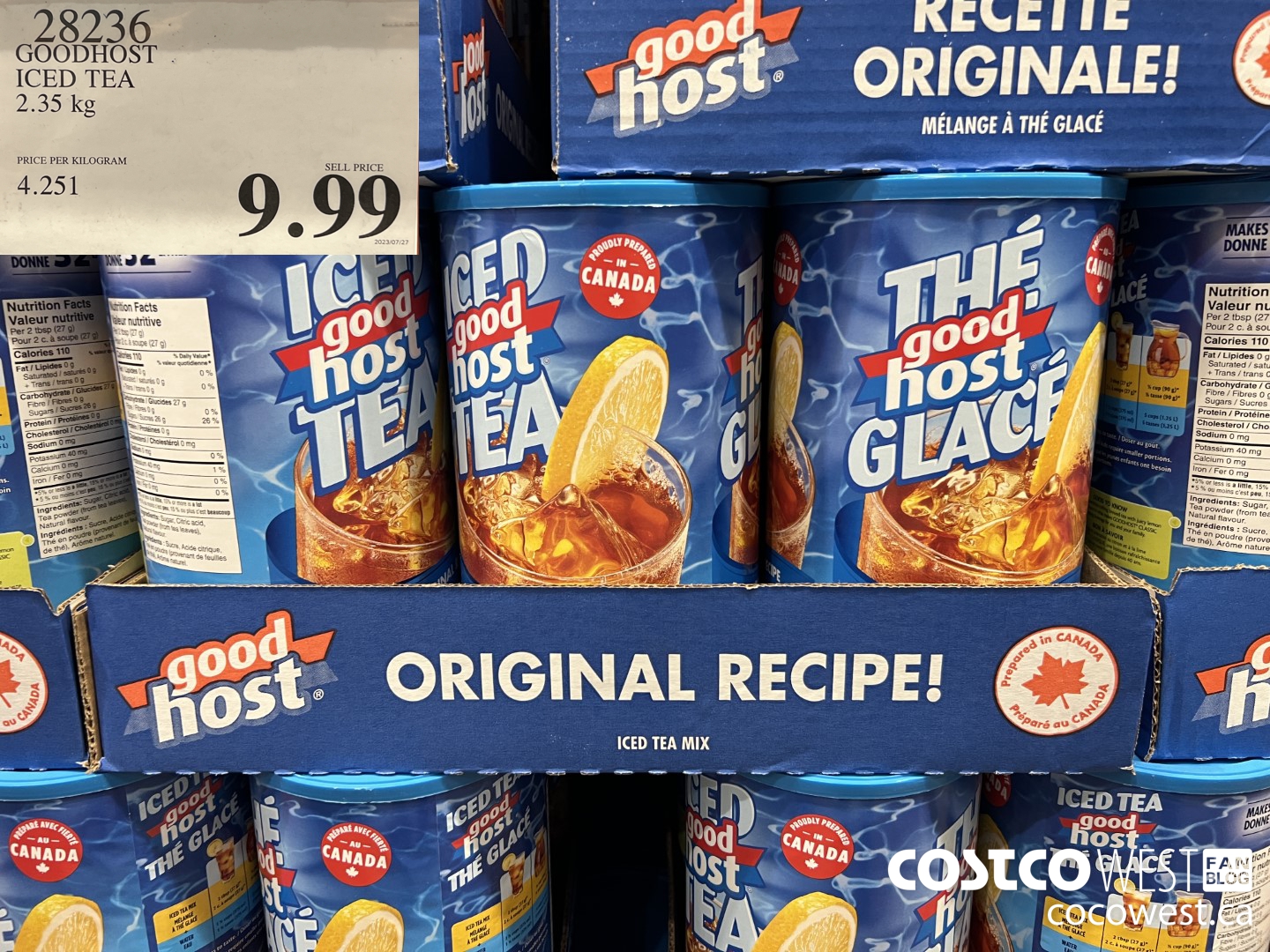 28236 GOODHOST ICED TEA 2.35 kg $9.99