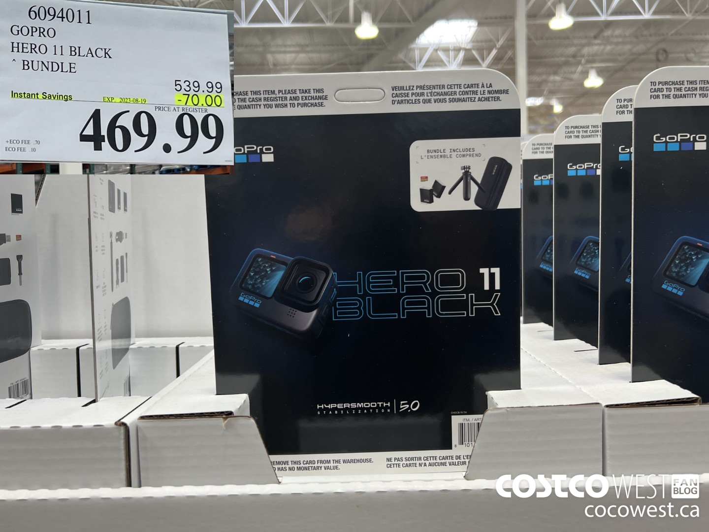 6094011 GOPRO HERO 11 BLACK BUNDLE ($70.00 INSTANT SAVINGS EXPIRES ON 2023-08-19) $469.99