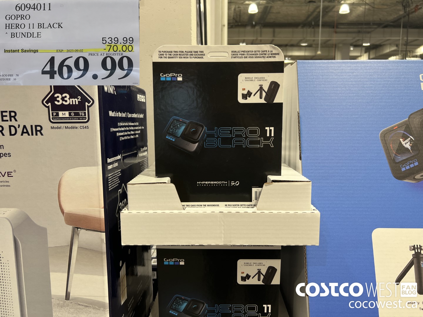 6094011 GOPRO HERO 11 BLACK BUNDLE ($70.00 INSTANT SAVINGS EXPIRES ON 2023-09-02) $469.99