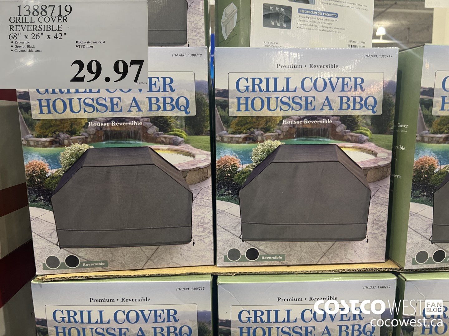 1388719 GRILL COVER REVERSIBLE 68
