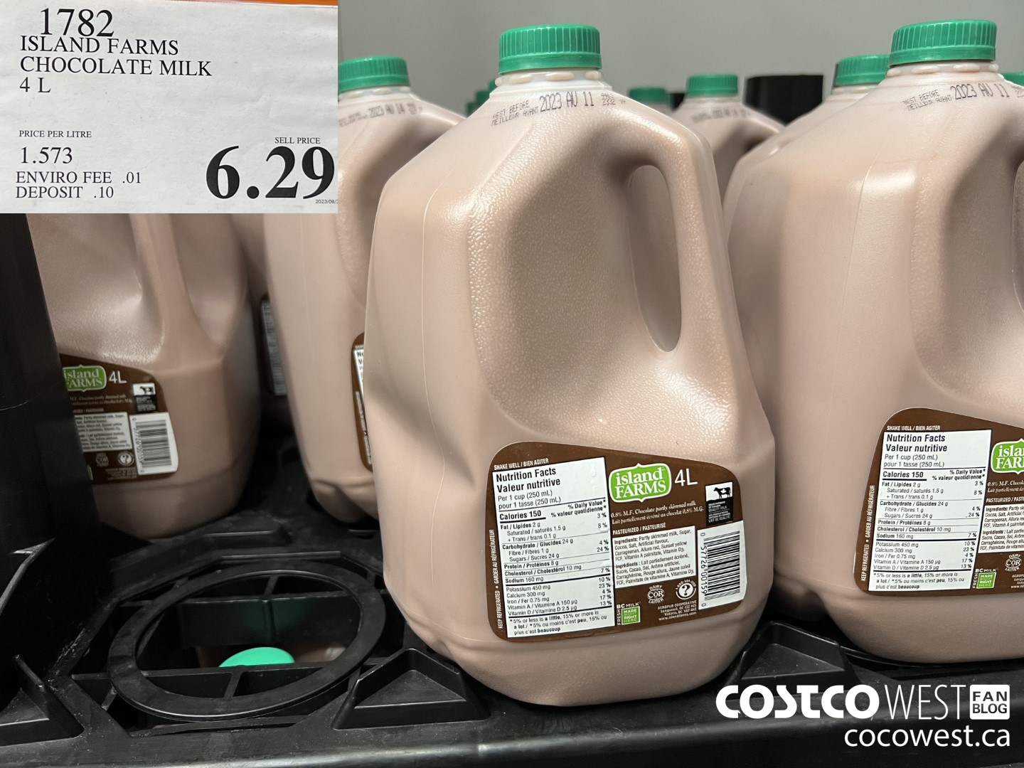 1782 ISLAND FARMS CHOCOLATE MILK 4L $6.29