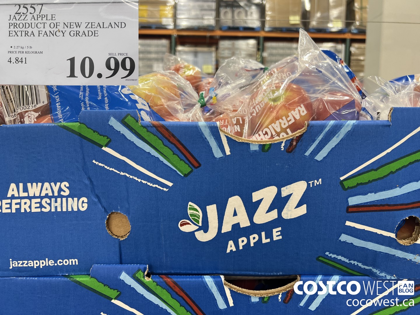 2557 JAZZ APPLE PRODUCT OF NEW ZEALAND EXTRA FANCY GRADE $10.99