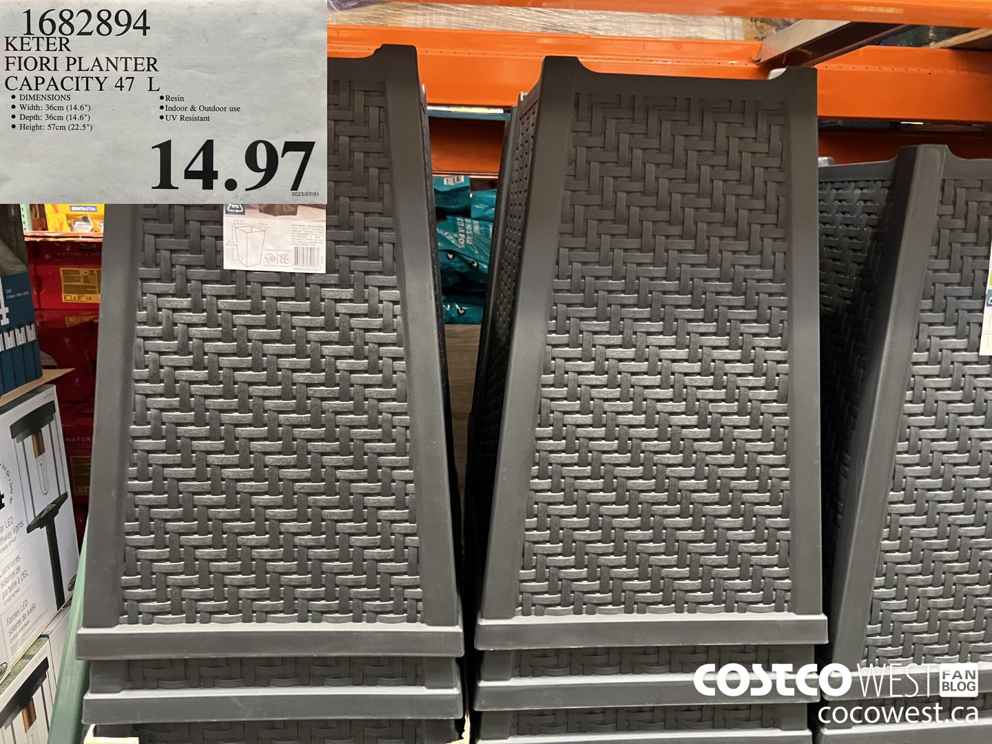 1682894 KETER FIORI PLANTER CAPACITY 47 L $14.97