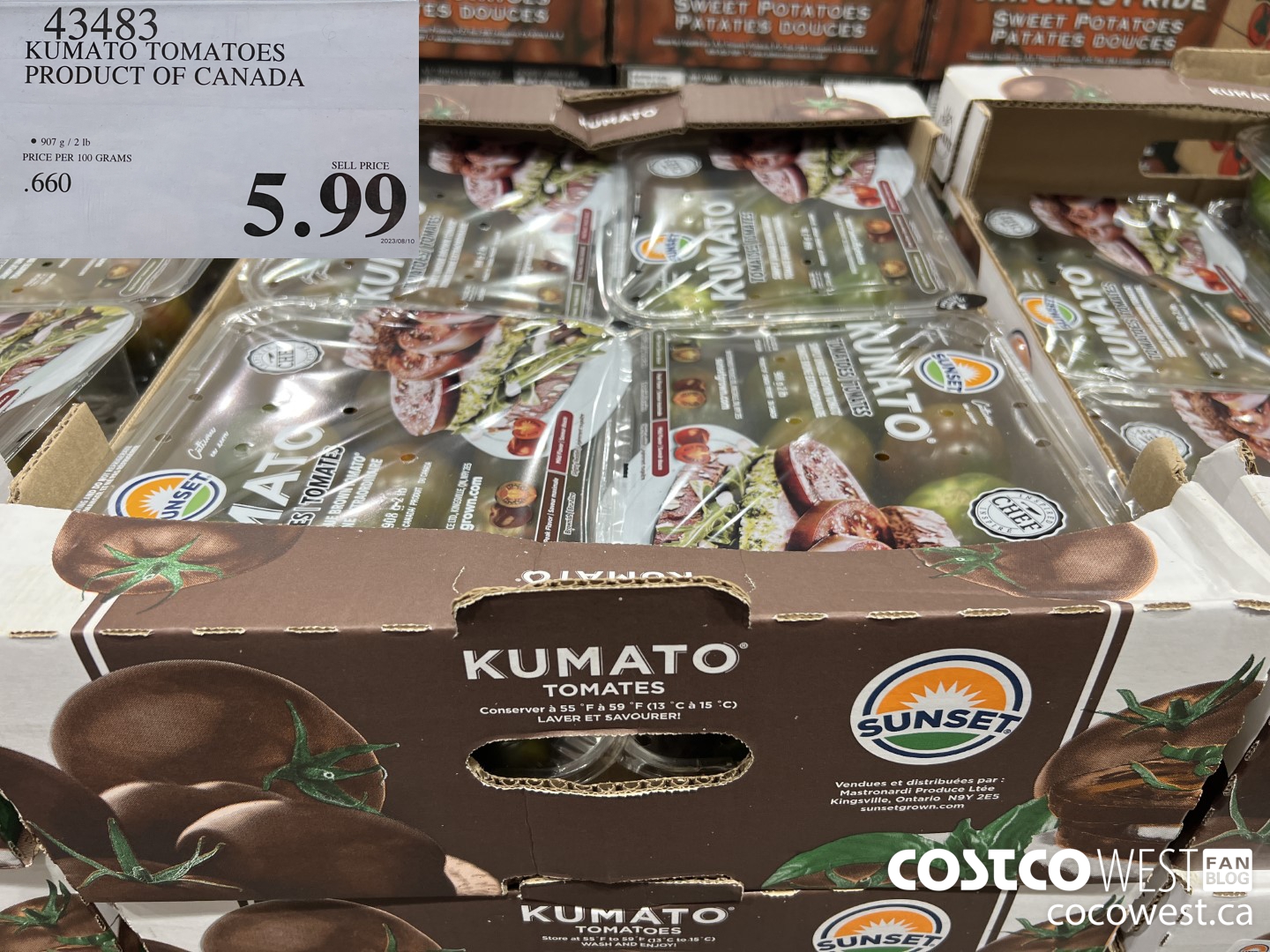 43483 KUMATO TOMATOES PRODUCT OF CANADA $5.99