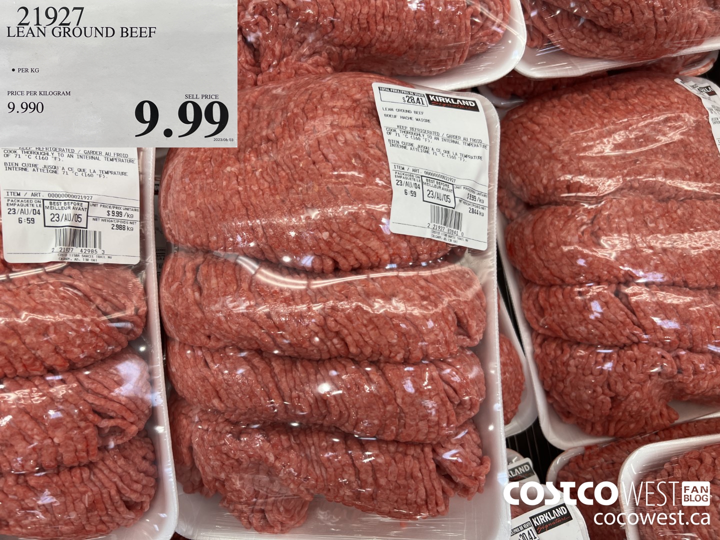 21927 LEAN GROUND BEEF $9.99