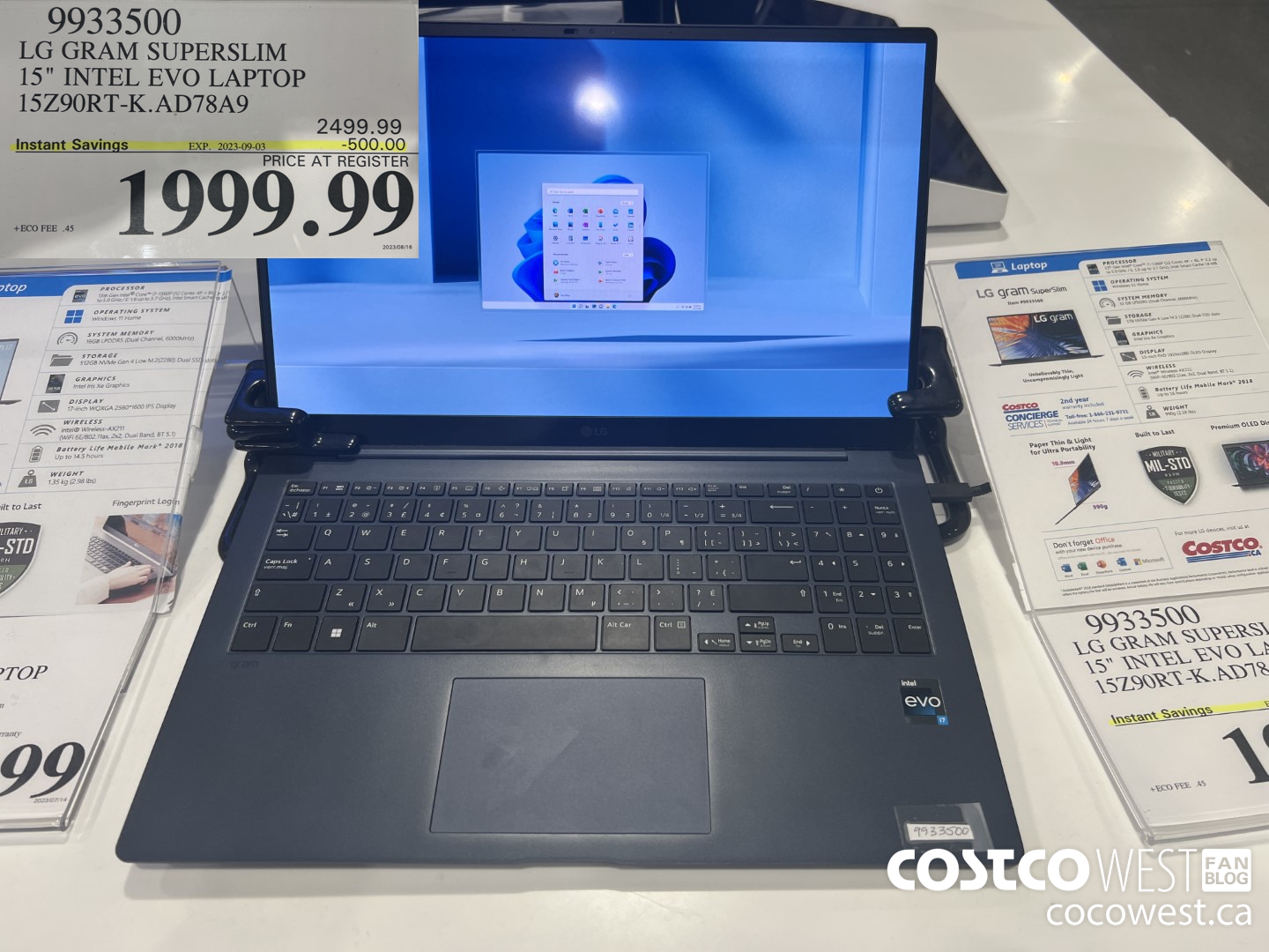 9933500 LG GRAM SUPERSLIM 15