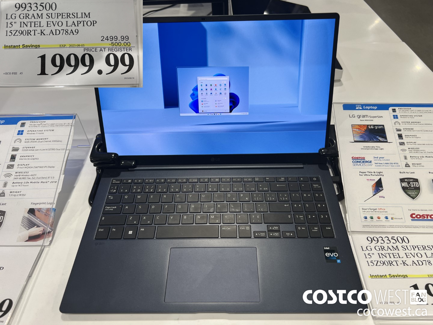 9933500 LG GRAM SUPERSLIM 15