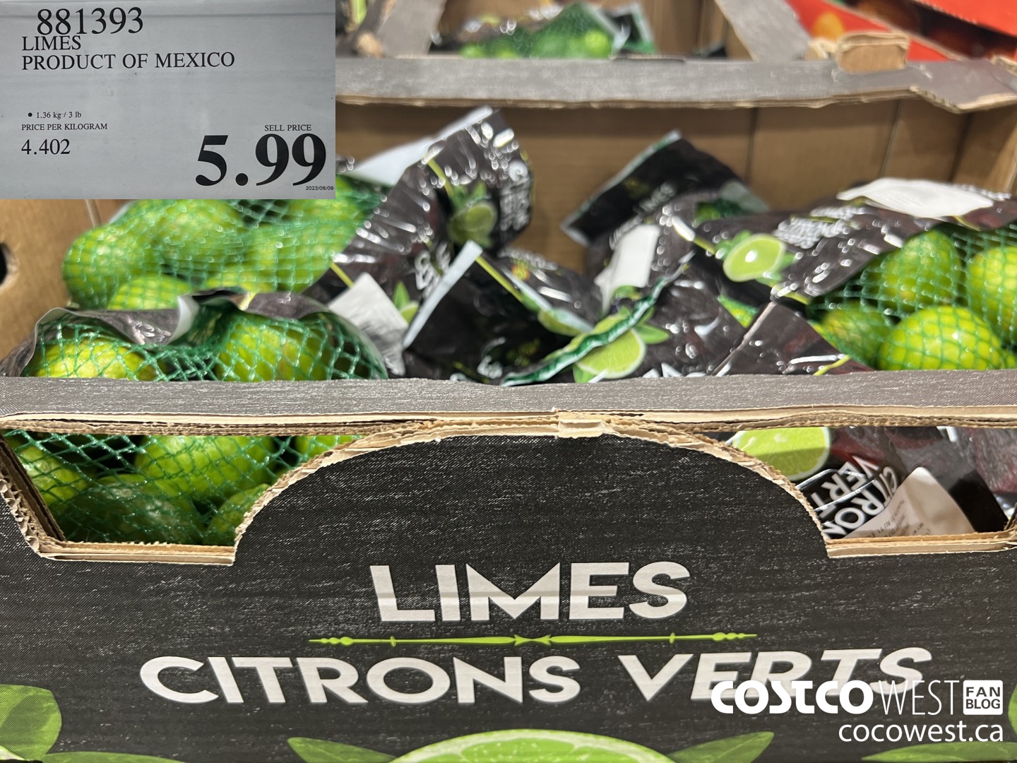 881393 LIMES PRODUCT OF MEXICO $5.99