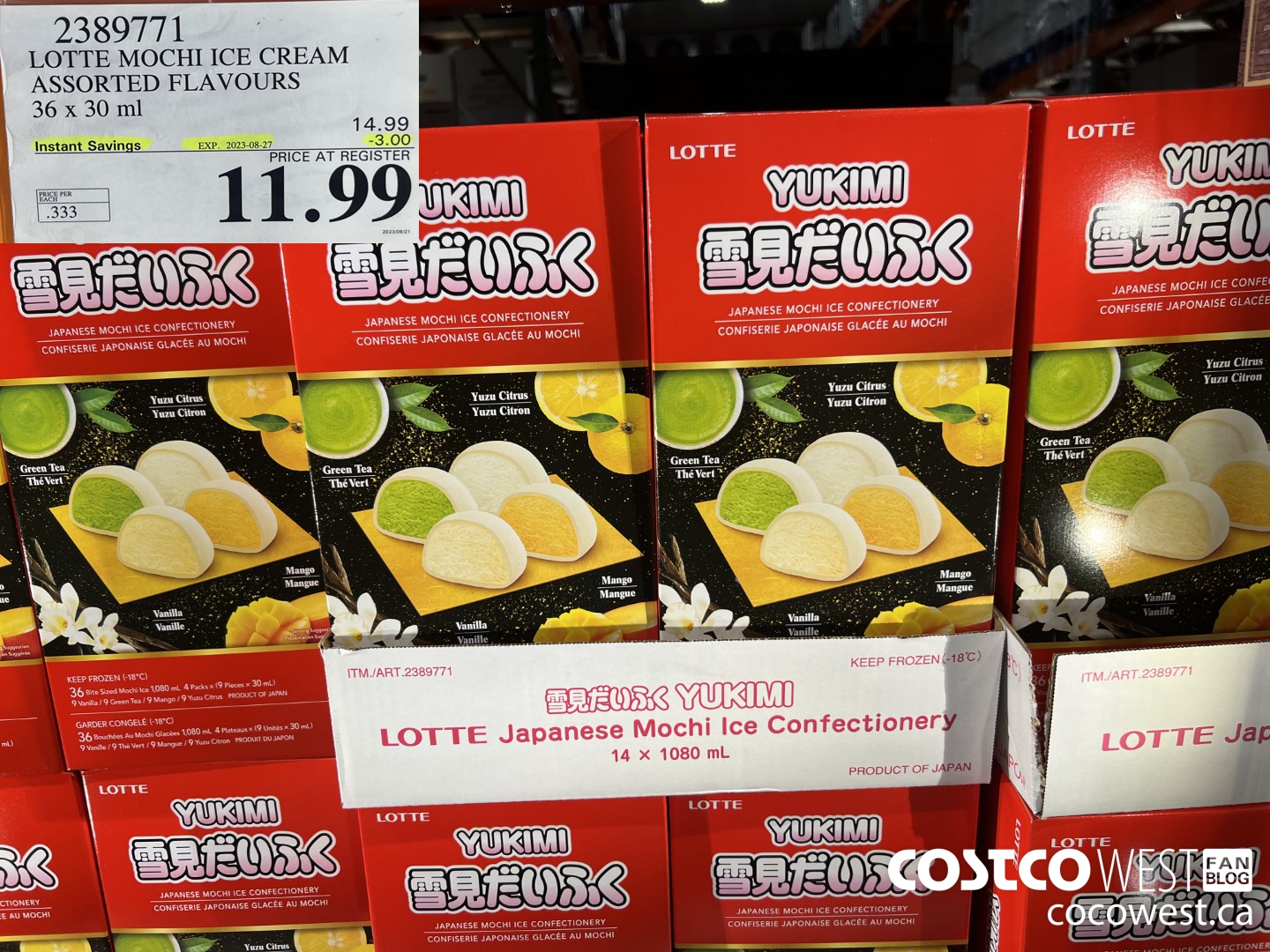 2389771 LOTTE MOCHI YUZU/VAN/GT/MANGO 36 X 30 ML ($3.00 INSTANT SAVINGS EXPIRES ON 2023-08-27) $11.99