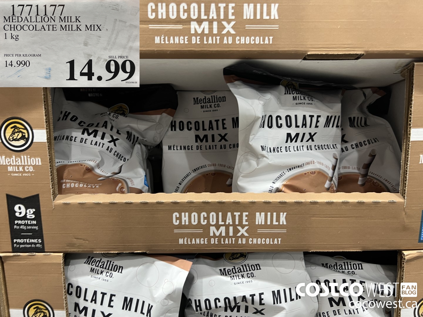 1771177 MEDALLION MILK CHOCOLATE MILK MIX 1 KG $14.99