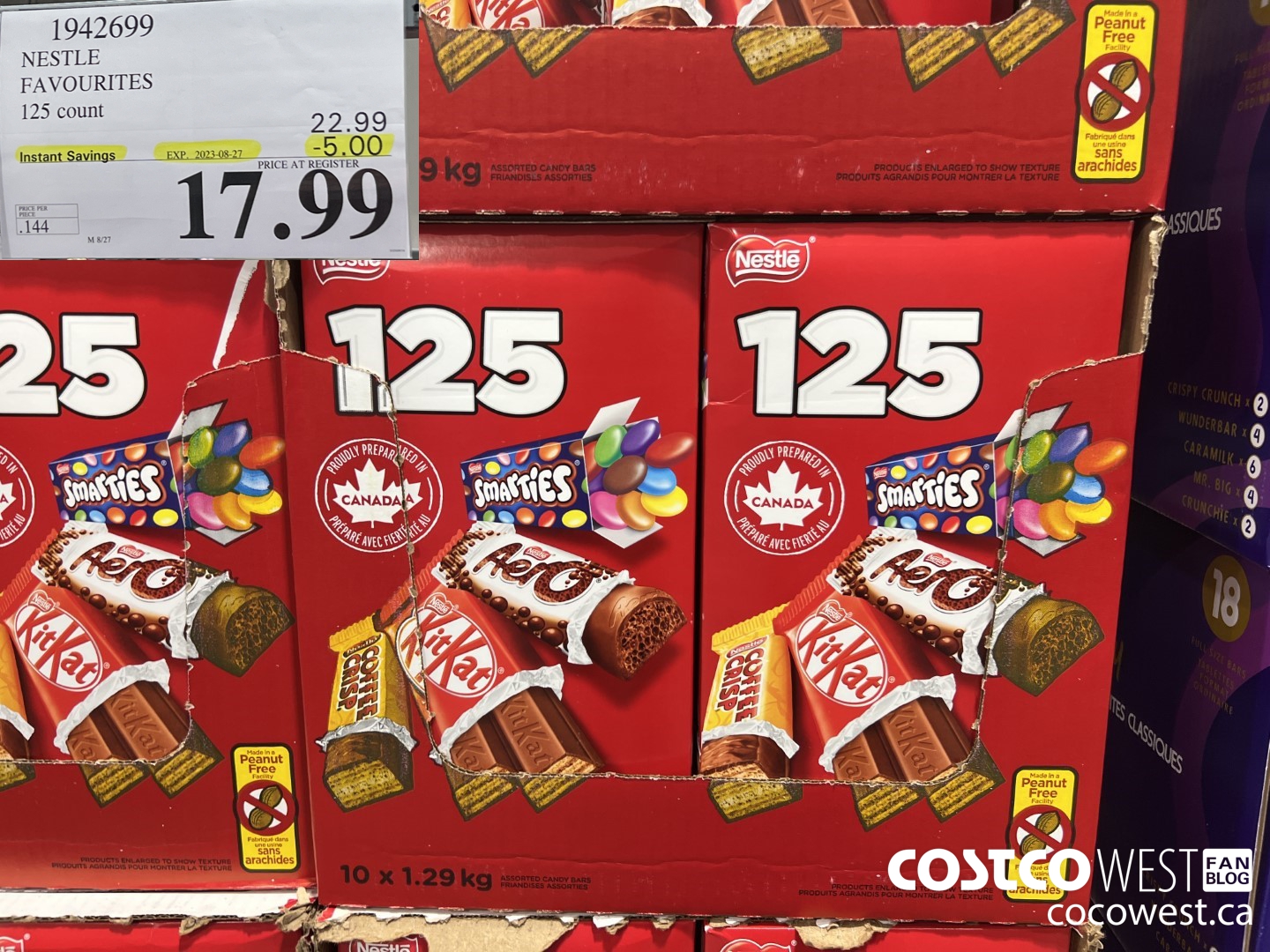 1942699 NESTLE FAVOURITES 125 count ($5.00 INSTANT SAVINGS EXPIRES ON 2023-08-27) $17.99