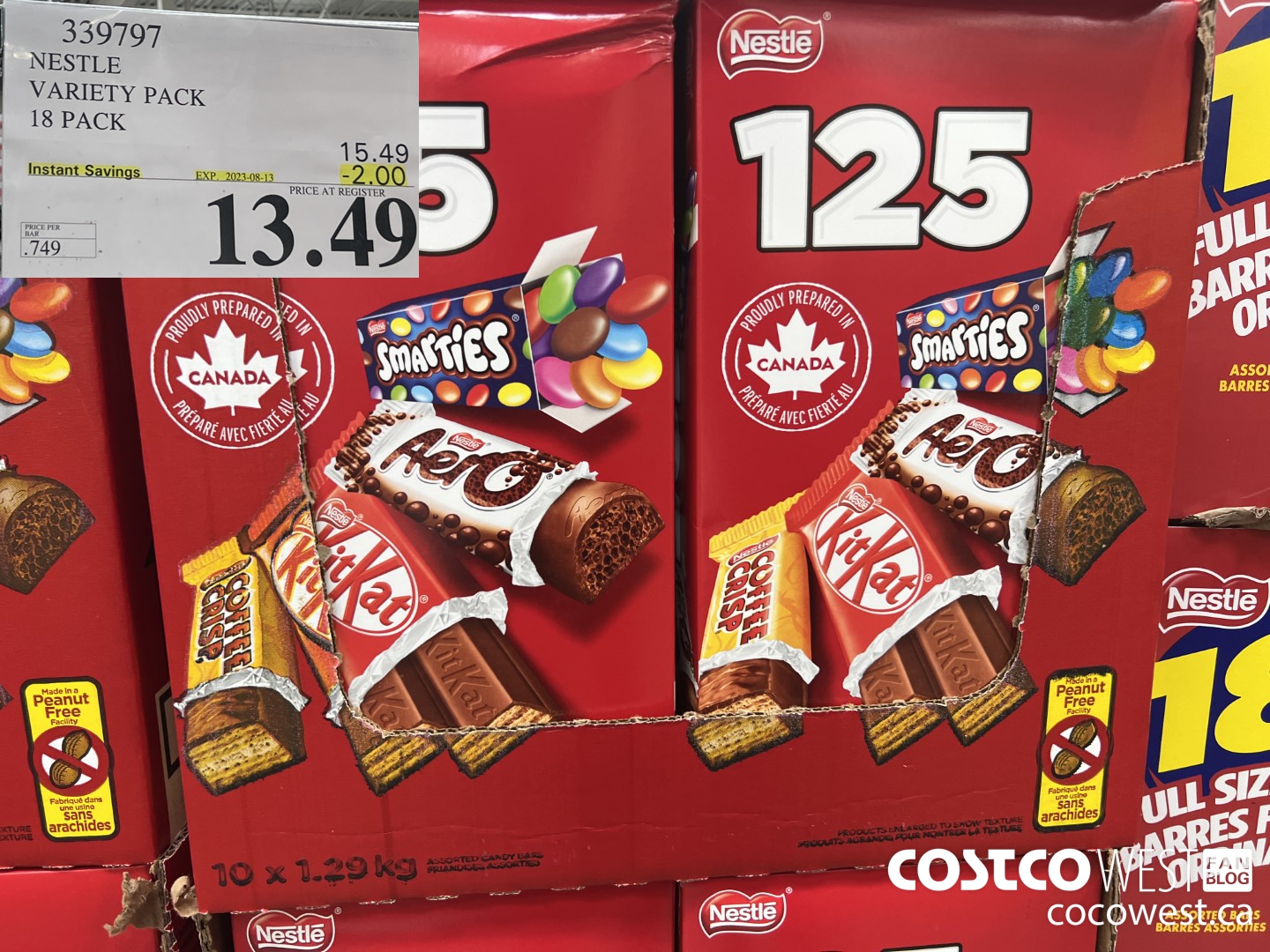339797 NESTLE VARIETY PACK PACK OF 18 ($2.00 INSTANT SAVINGS EXPIRES ON 2023-08-13) $13.49