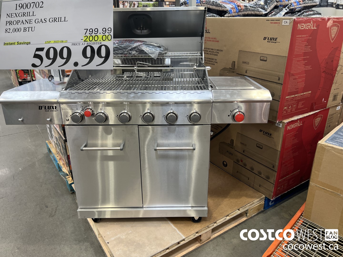 1900702 NEXGRILL PROPANE GAS GRILL 82,000 BTU ($200.00 INSTANT SAVINGS EXPIRES ON 2023-08-13) $599.99
