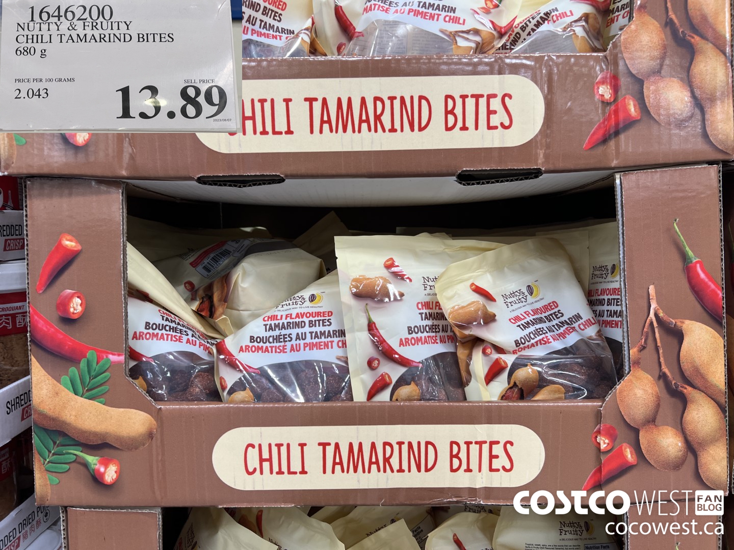 1646200 NUTTY & FRUITY CHILI TAMARIND BITES 680 G $13.89