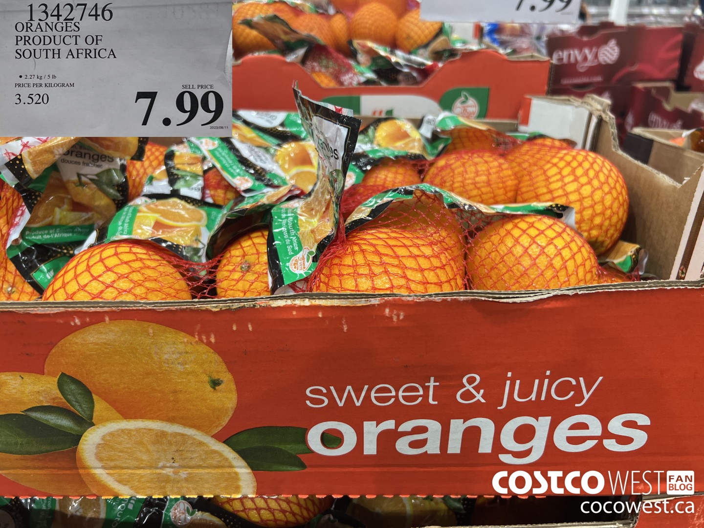 1342746 ORANGES PRODUCT OF SOUTH AFRICA $7.99