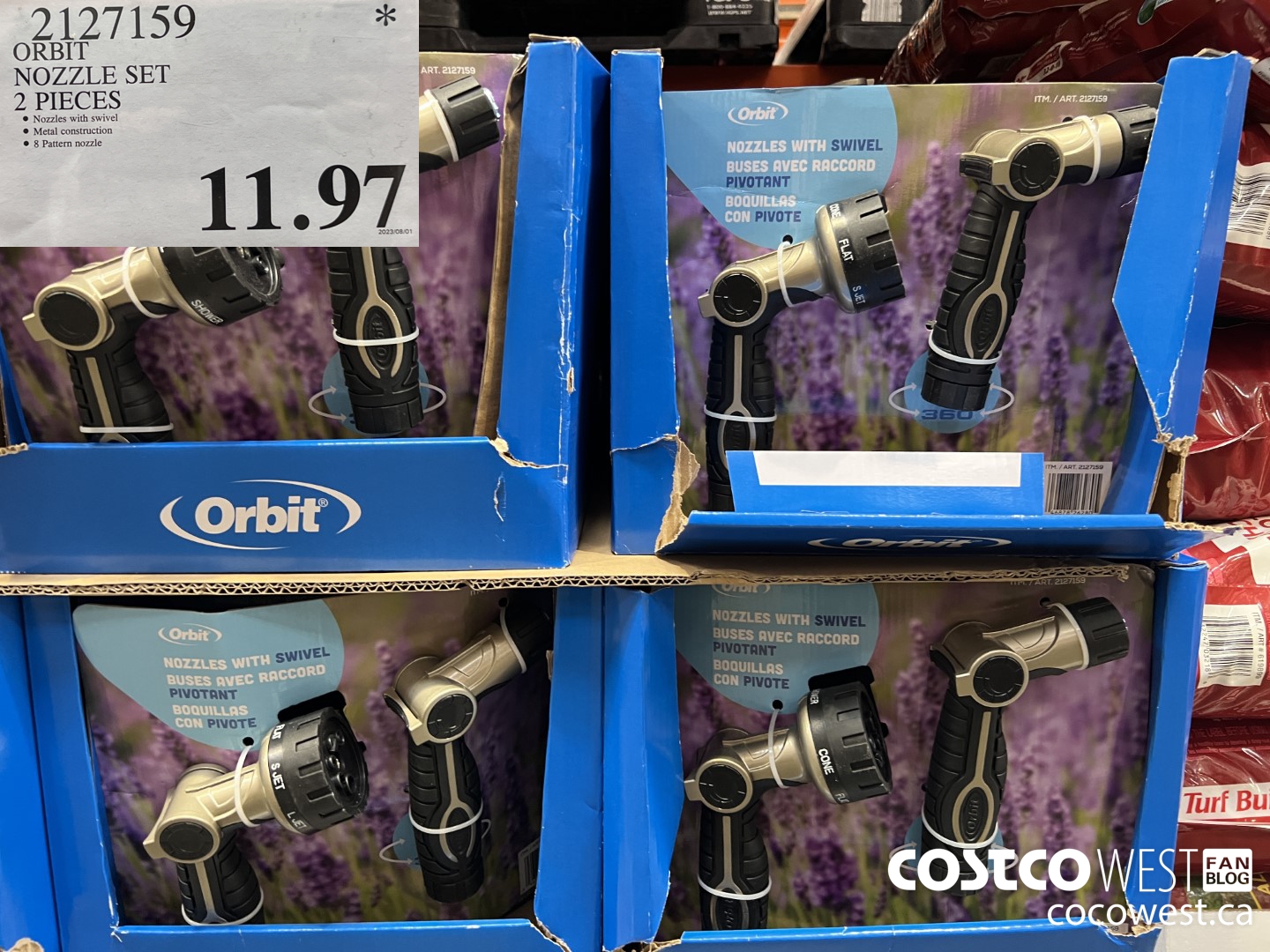 2127159 ORBIT 2PC NOZZLE SET  $11.97