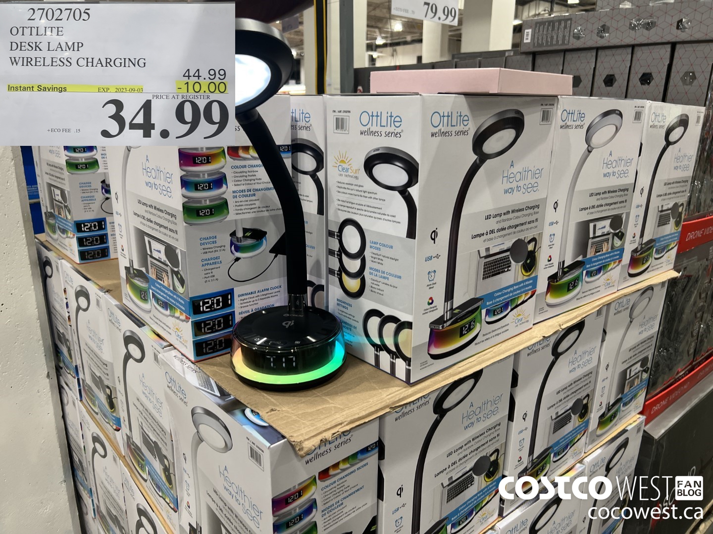 2702705 OTTLITE DESK LAMP WIRELESS CHARGING ($10.00 INSTANT SAVINGS EXPIRES ON 2023-09-03) $34.99