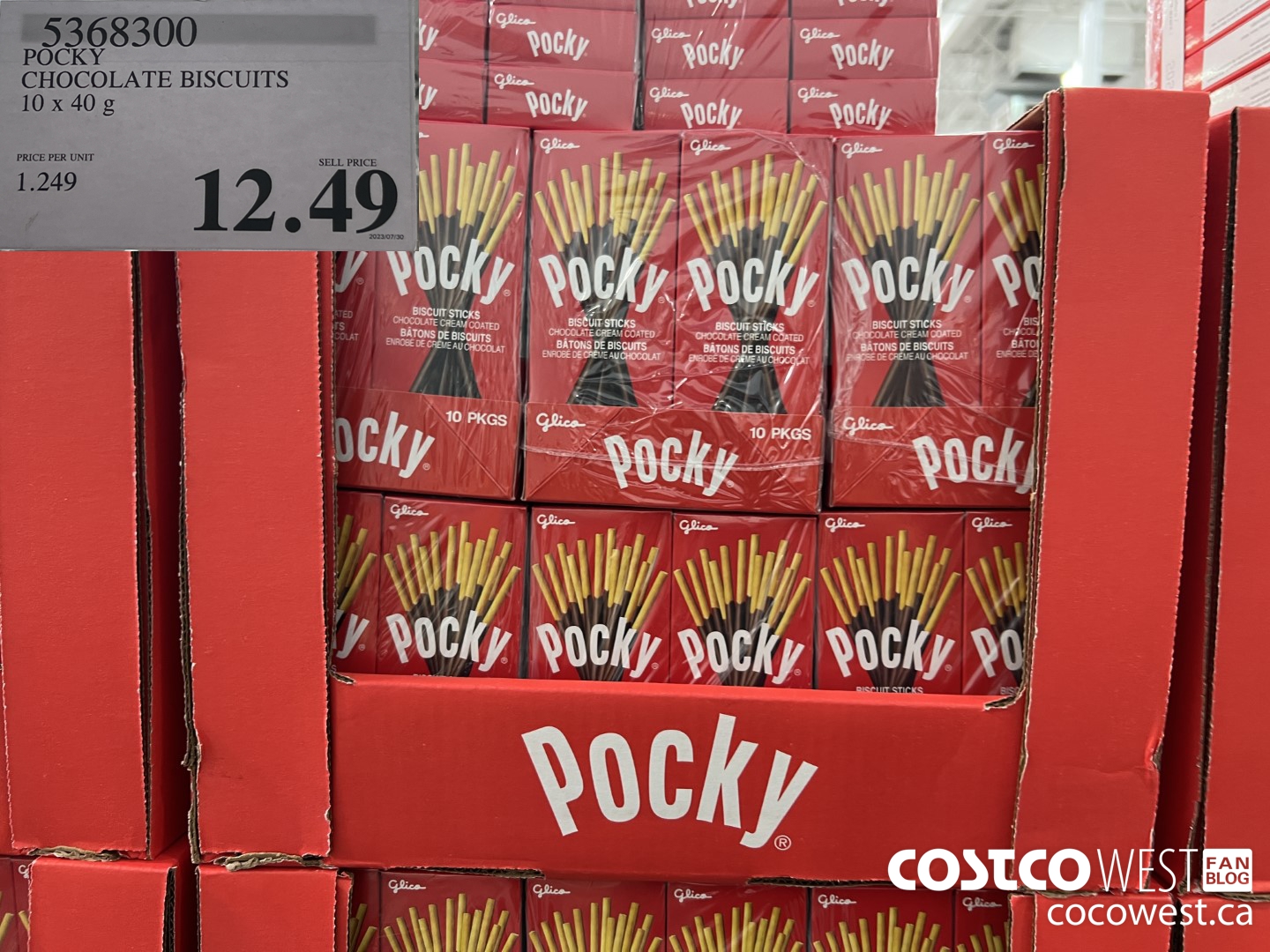 5368300 POCKY CHOCOLATE BISCUITS 10 X 40 G $12.49