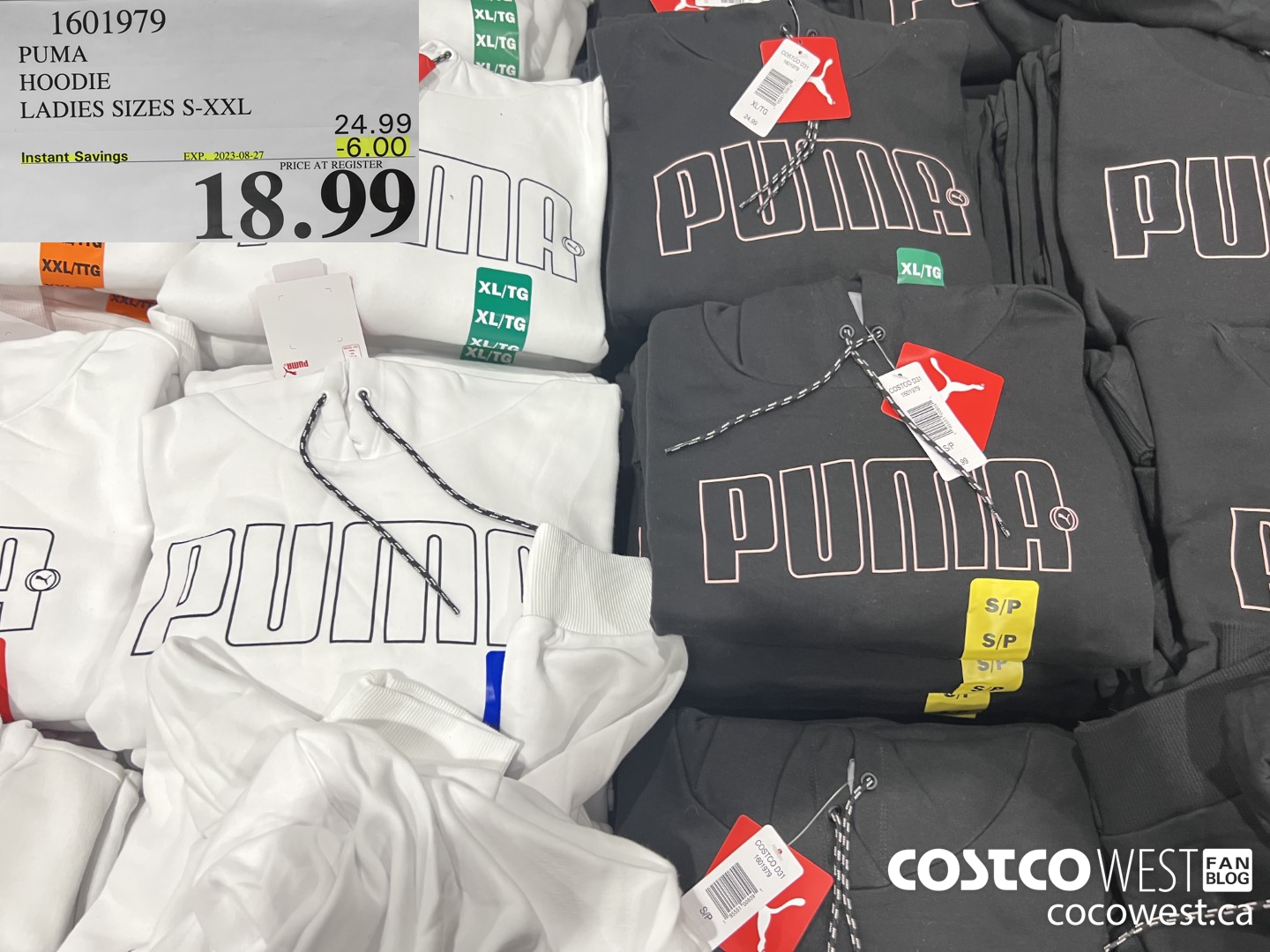 1601979 PUMA HOODIE LADIES SIZES S-XXL ($6.00 INSTANT SAVINGS EXPIRES ON 2023-08-27) $18.99