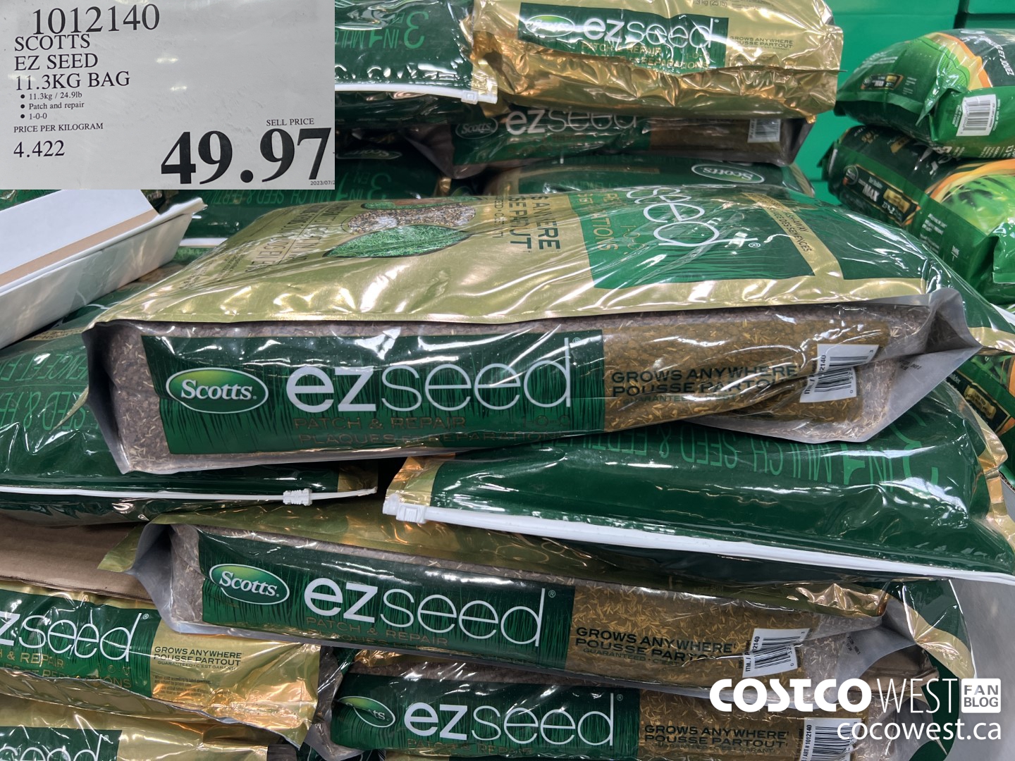 1012140 SCOTTS EZ SEED 11.3KG BAG $49.97