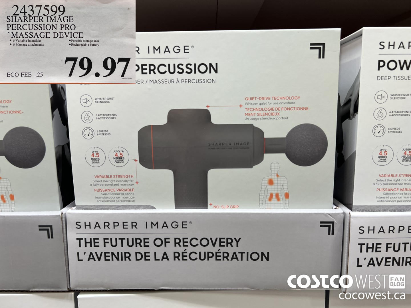 2437599 SHARPER IMAGE PERSCUSSION PRO MASSAGE DEVICE $79.97