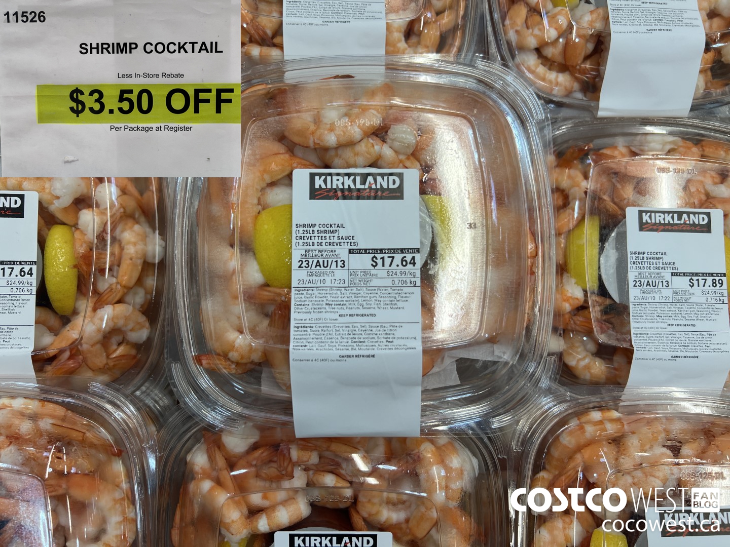 11526 SHRIMP COCKTAIL ($3.50 INSTANT SAVINGS)