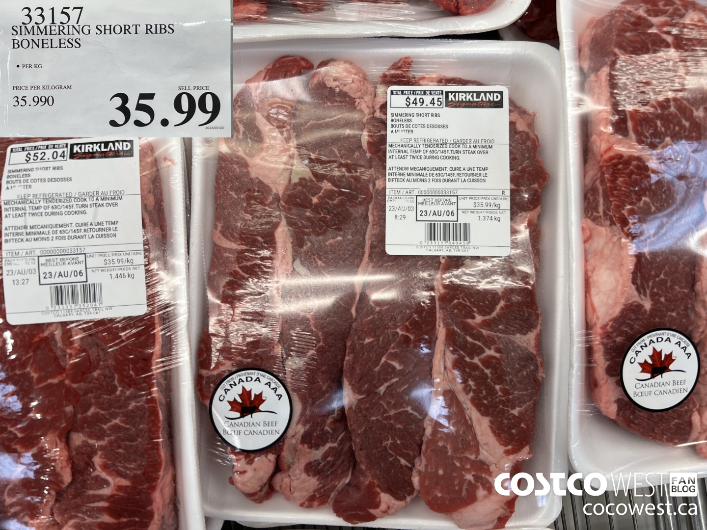 33157 SIMMERING SHORT RIBS BONELESS $35.99