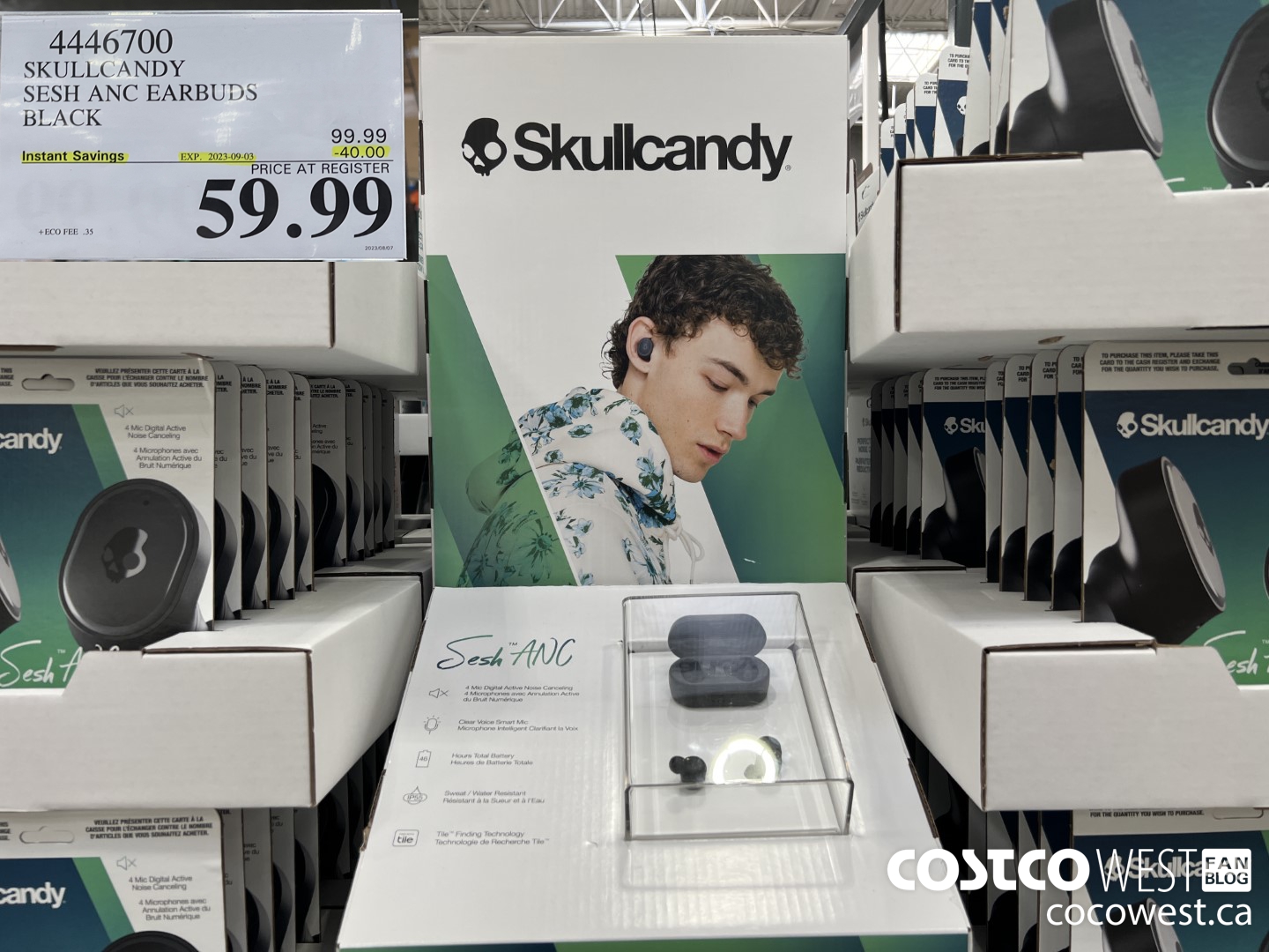 4446700 SKULLCANDY SESH ANC EARBUDS BLACK ($40.00 INSTANT SAVINGS EXPIRES ON 2023-09-03) $59.99