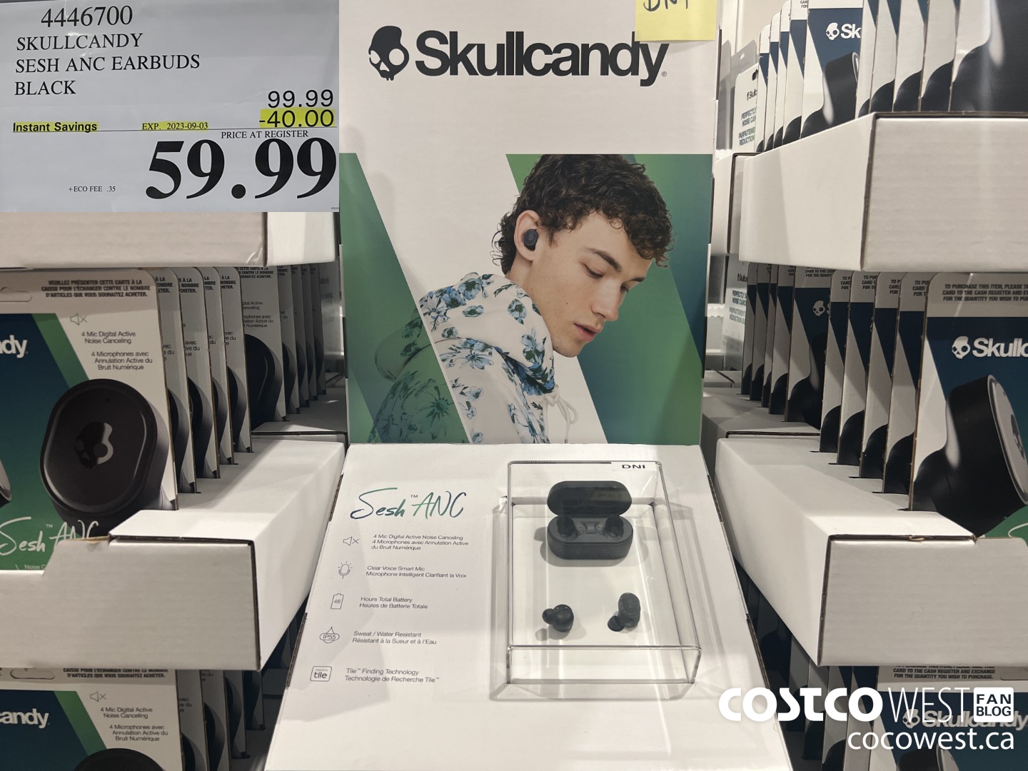 4446700 SKULLCANDY SESH ANC EARBUDS BLACK ($40.00 INSTANT SAVINGS EXPIRES ON 2023-09-03) $59.99