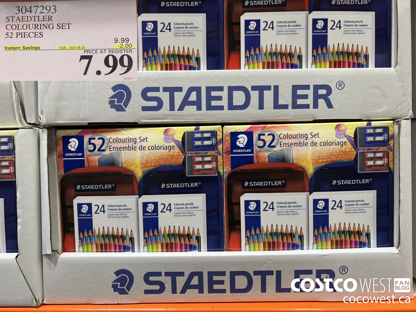 3047293 STAEDTLER COLOURING SET 52 PIECES ($2.00 INSTANT SAVINGS EXPIRES ON 2023-08-20) $7.99