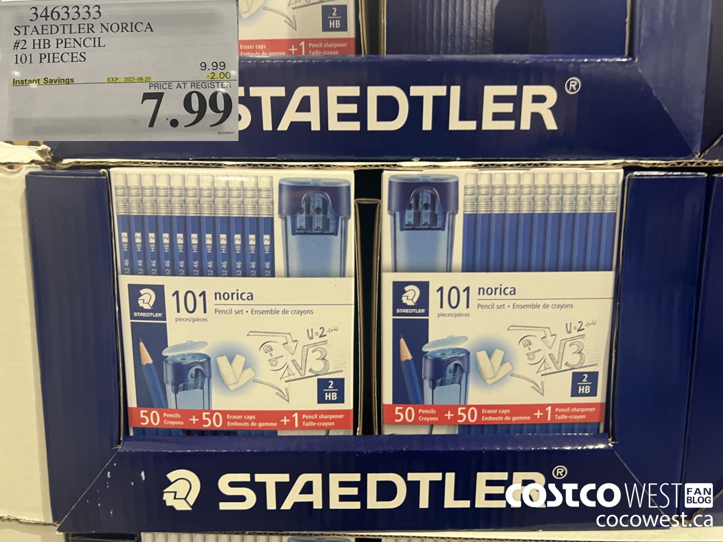 3463333 STAEDTLER NORICA PENCILS HB 101 PC ($2.00 INSTANT SAVINGS EXPIRES ON 2023-08-20) $7.99