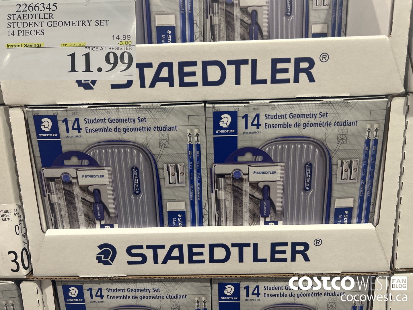 2266345 STAEDTLER STUDENT GEOMETRY SET 14 PIECES ($3.00 INSTANT SAVINGS EXPIRES ON 2023-08-20) $11.99