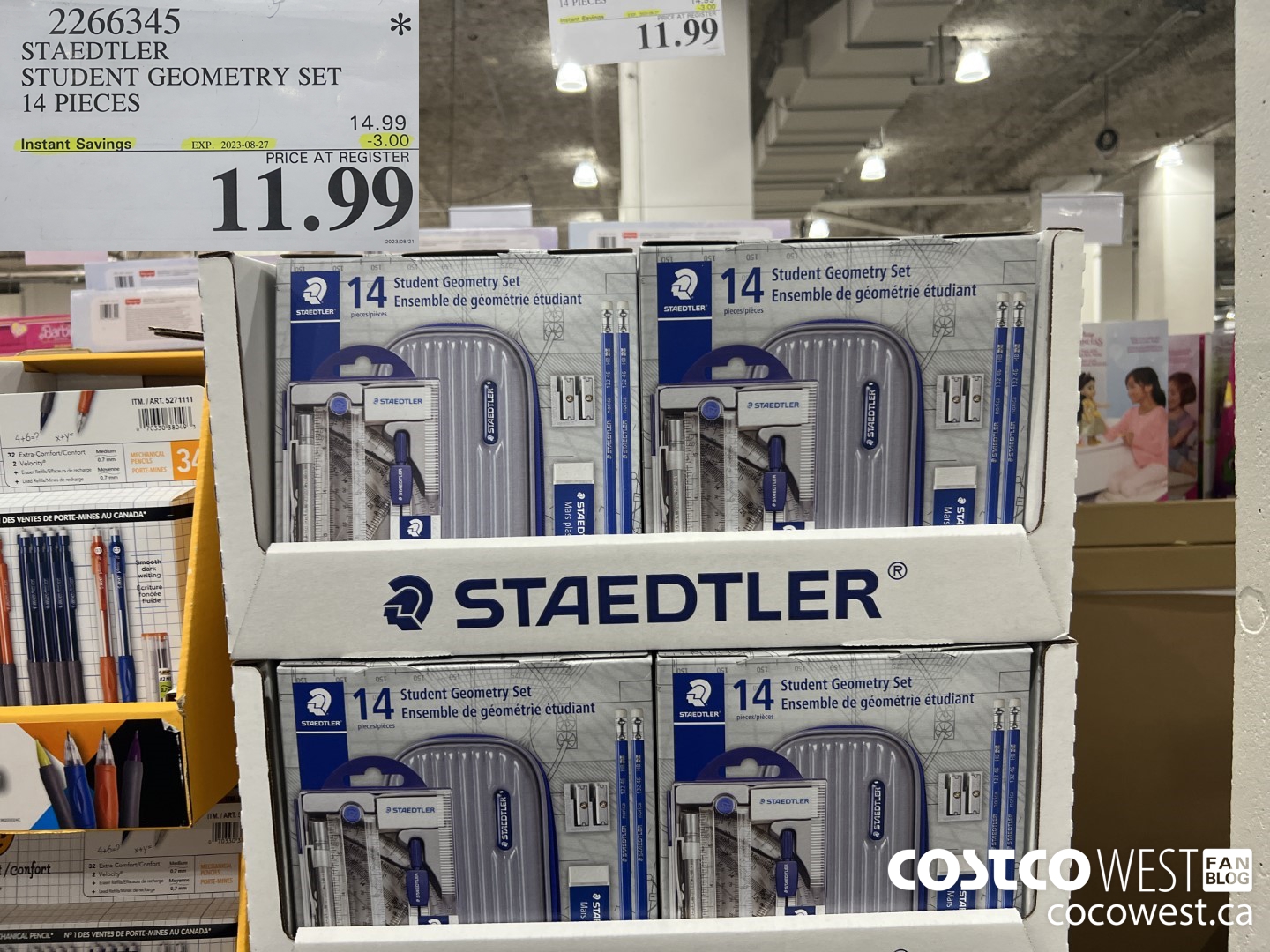 2266345 STAEDTLER STUDENT GEOMETRY SET 14 PIECES ($3.00 INSTANT SAVINGS EXPIRES ON 2023-08-27) $11.99