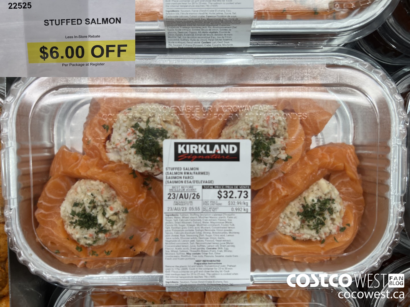 22525 STUFFED SALMON ($6.00 INSTANT SAVINGS)