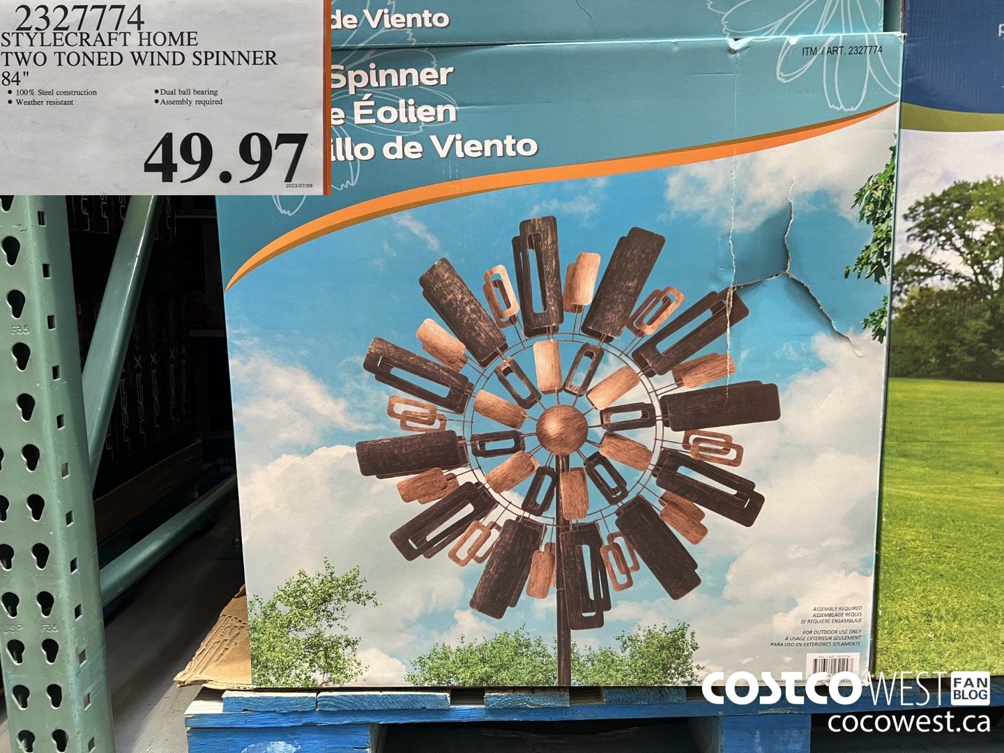 2327774 STYLECRAFT HOME TWO TONED WIND SPINER 84