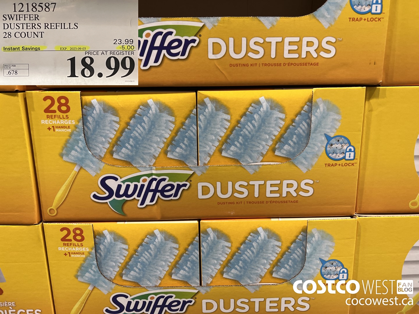 1218587 SWIFFER DUSTERS 28 COUNT ($5.00 INSTANT SAVINGS EXPIRES ON 2023-09-03) $18.99