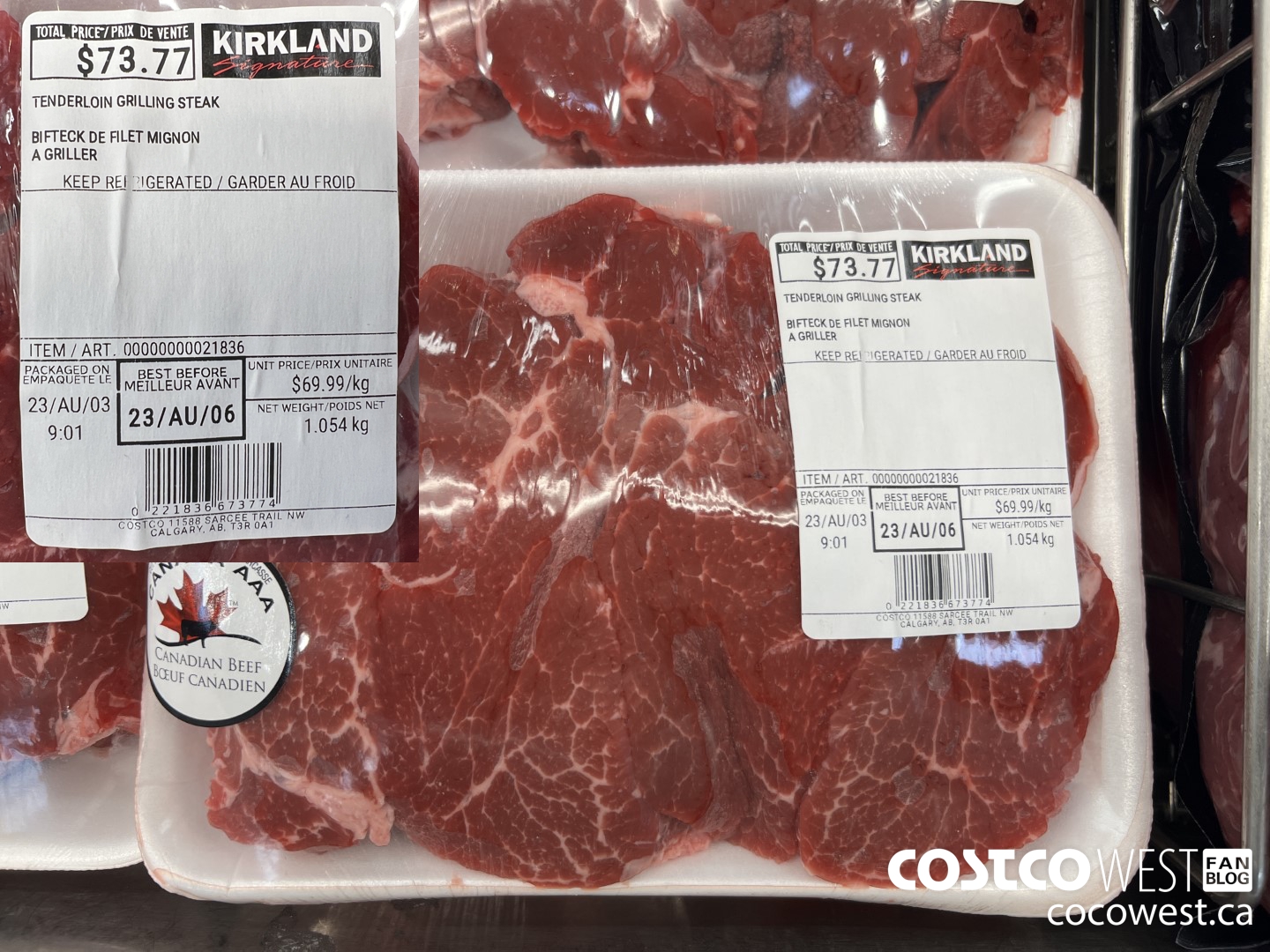 21836 TENDERLOIN GRILLING STEAK $69.99