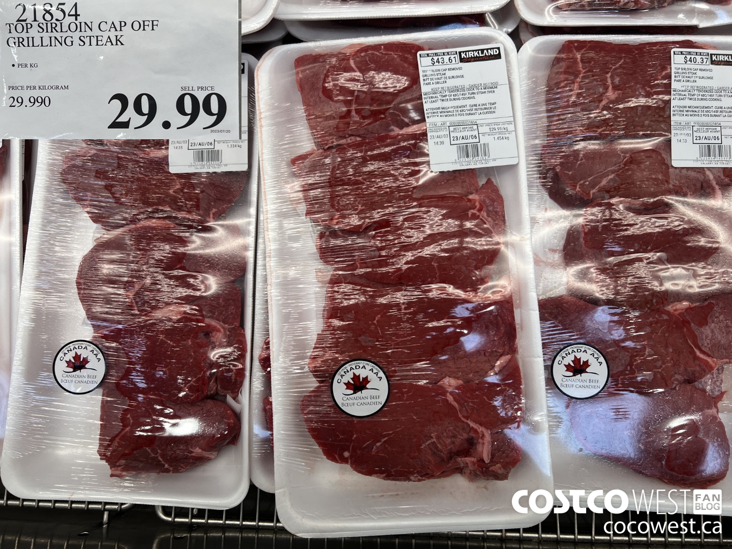 21854 TOP SIRLOIN CAP OFF GRILLING STEAK $29.99