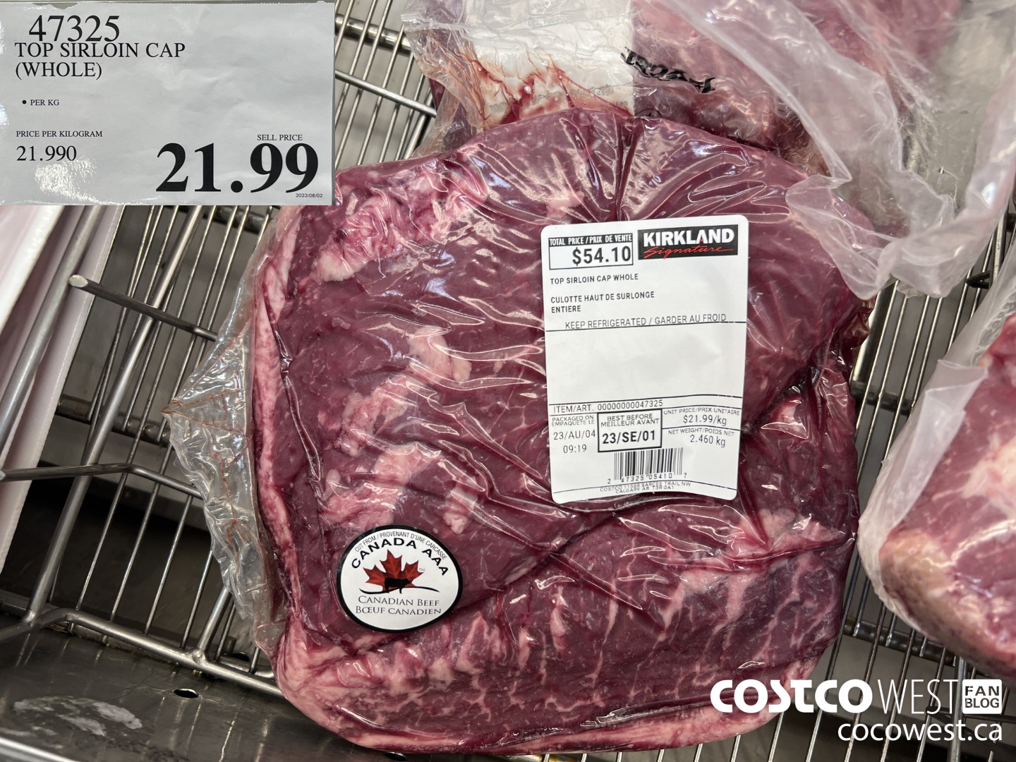 47325 TOP SIRLOIN CAP WHOLE $21.99