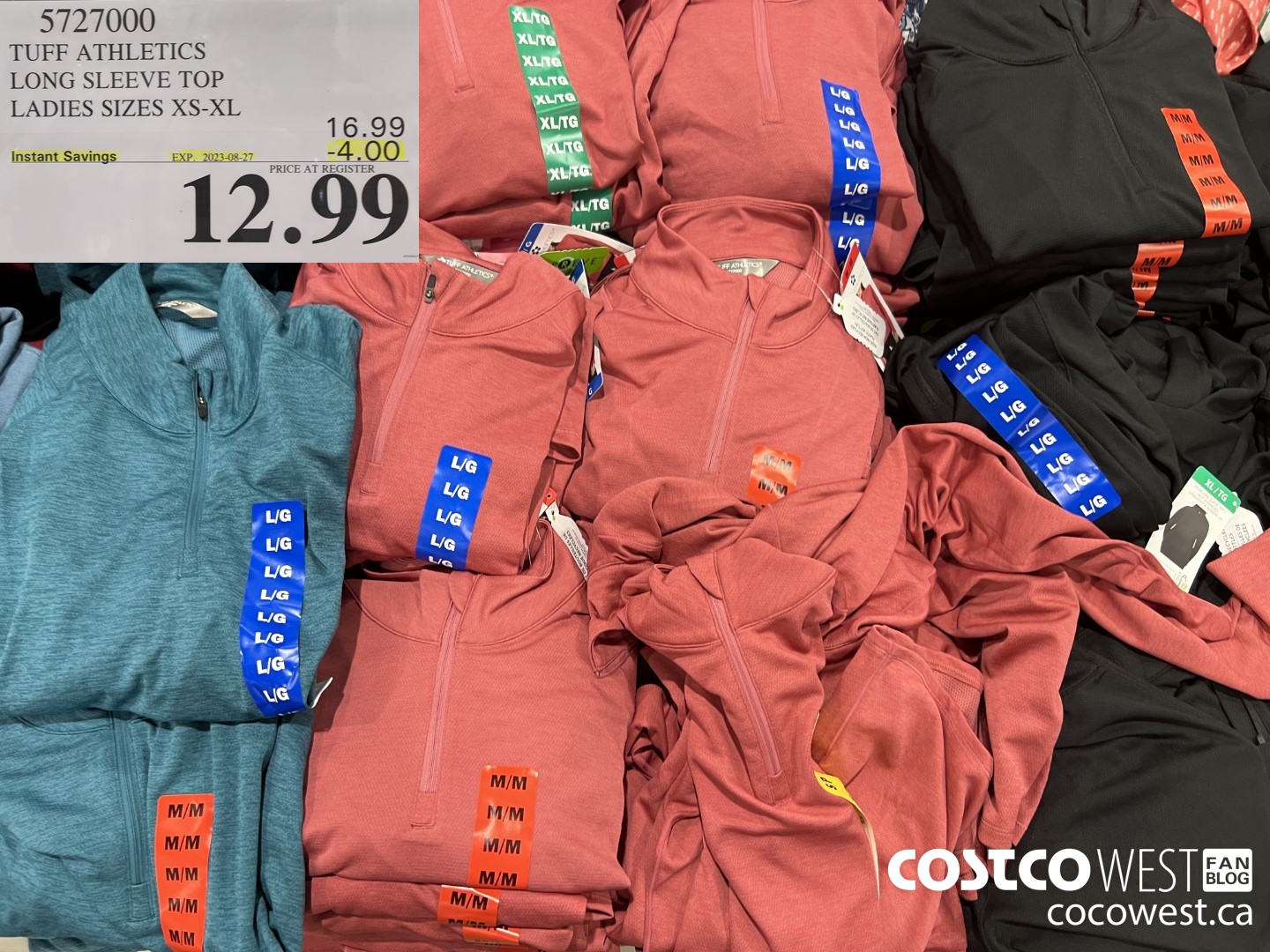 5727000 TUFF ATHLETICS LONG SLEEVE TOP LADIES SIZES XS-XL ($4.00 INSTANT SAVINGS EXPIRES ON 2023-08-27) $12.99