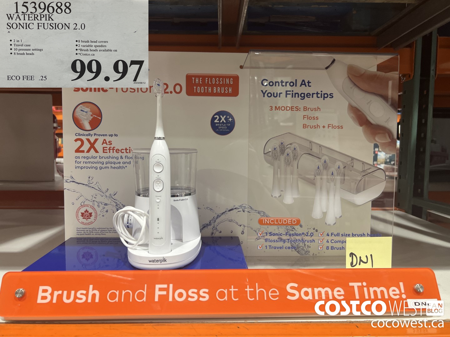 1539688 WATERPIK SONIC FUSION 2.0 $99.97