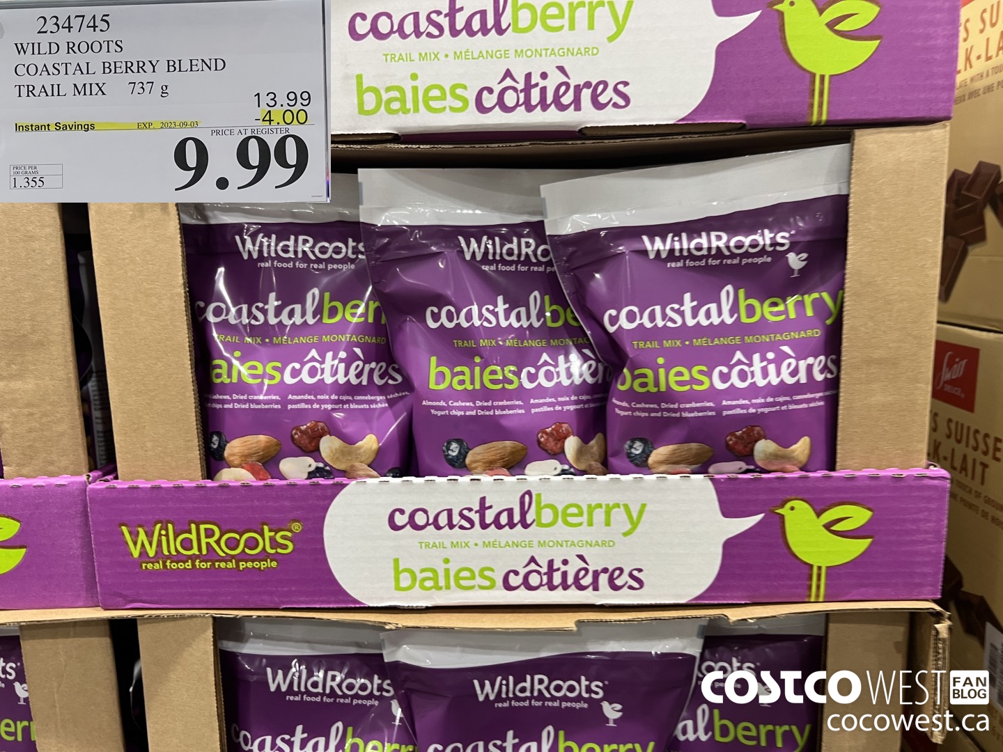 234745 WILD ROOTS COASTAL BERRY BLEND TAIL MIX 737 G ($4.00 INSTANT SAVINGS EXPIRES ON 2023-09-03) $9.99