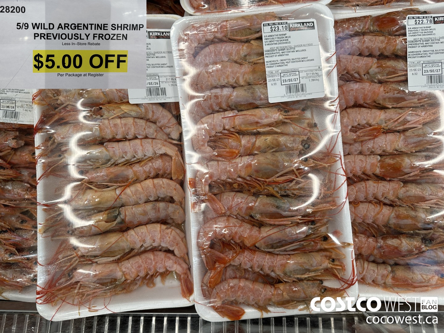 28200 5/9 WILD ARGENTINE SHRIMP PREVIOUSLY FROZEN ($5.00 INSTANT SAVINGS)