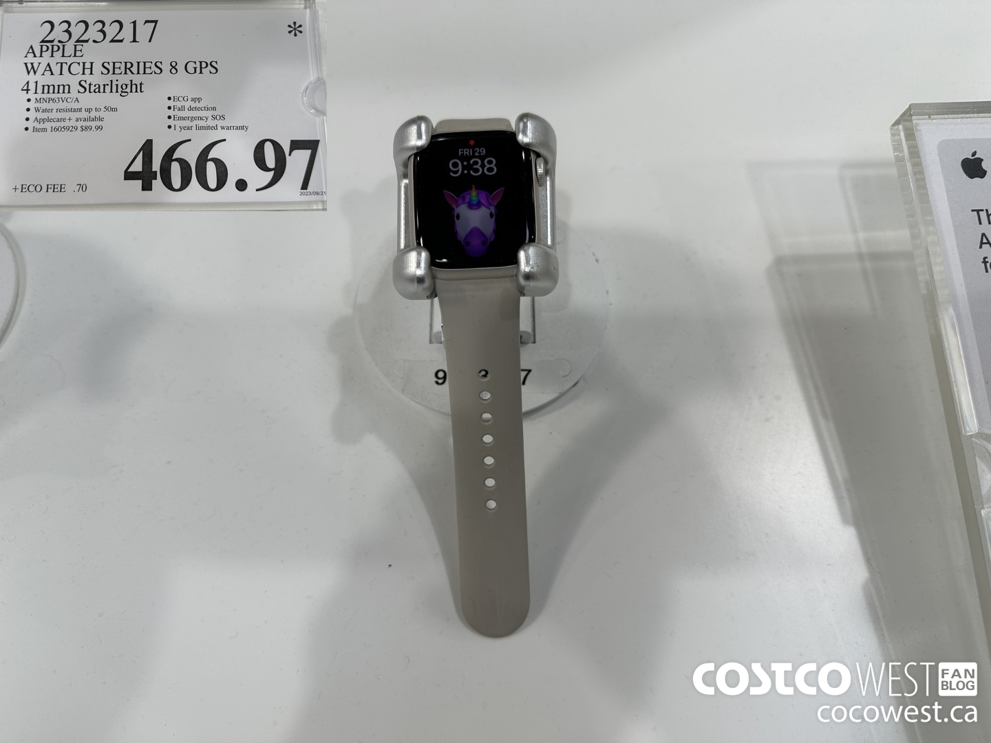 2323217 APPLE WATCH SERIES 8 GPS 41MM STARLIGHT $466.97