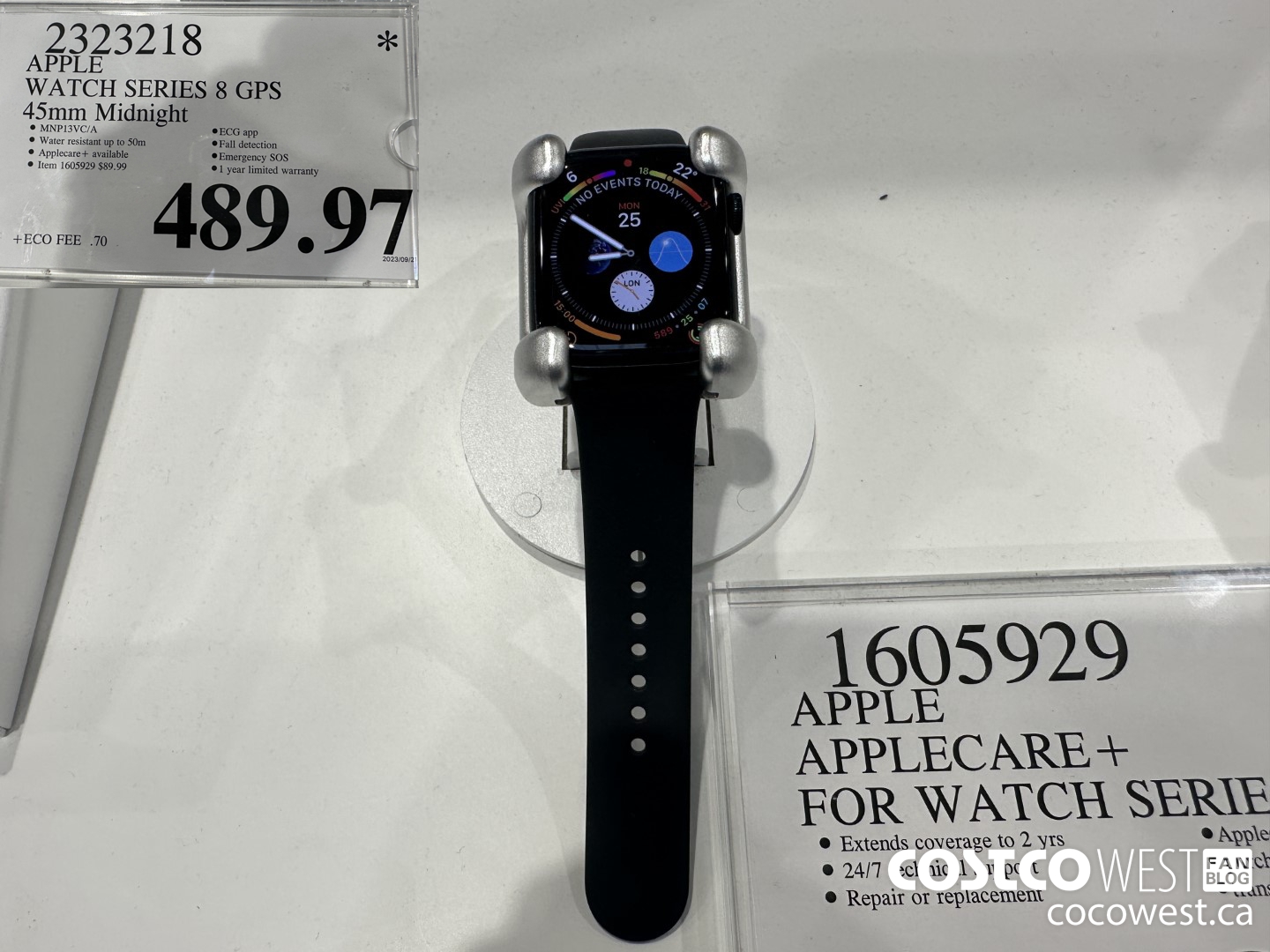 2323218 APPLE WATCH SERIES 8 GPS 45MM MIDNIGHT $489.97