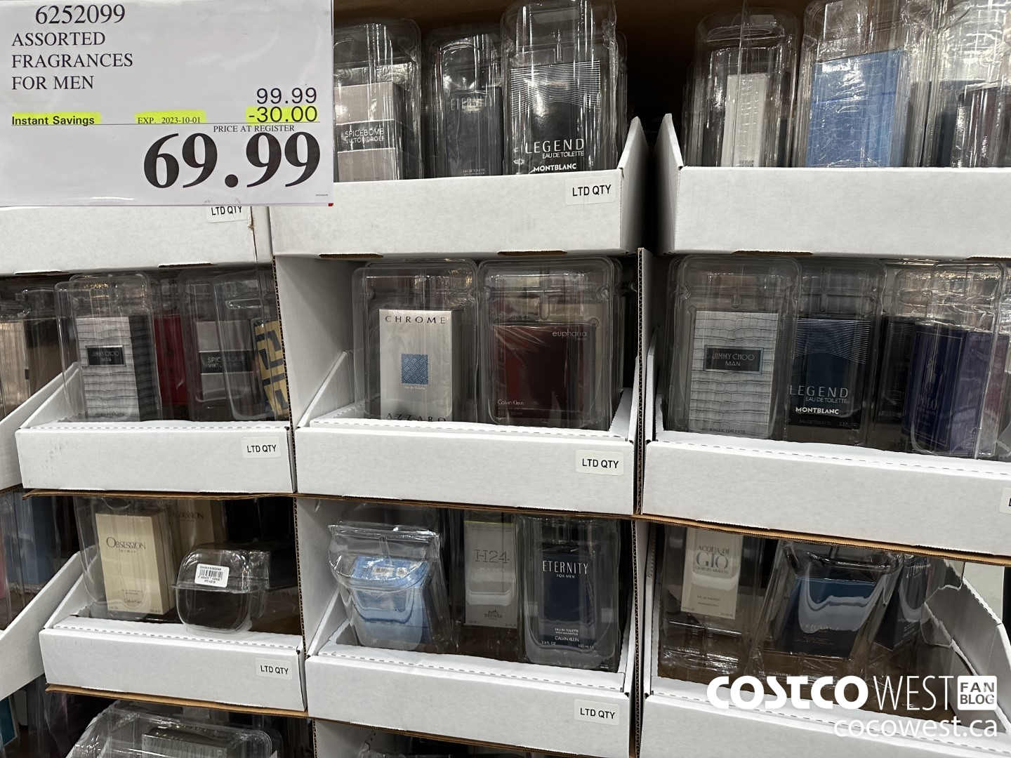 6252099 ASSORTED FRAGRANCES FOR MEN ($30.00 INSTANT SAVINGS EXPIRES ON 2023-10-01) $69.99