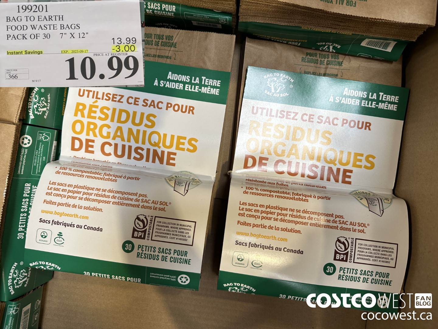 199201 BAG TO EARTH FOOD WASTE BAGS PACK OF 30 7