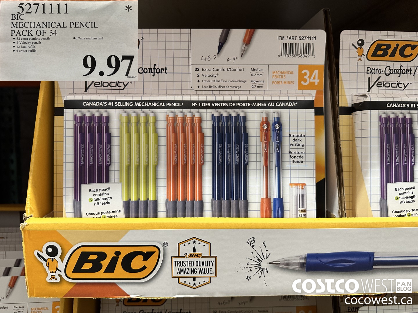 5271111 BIC MECHANICAL PENCIL PACK OF 34 $9.97