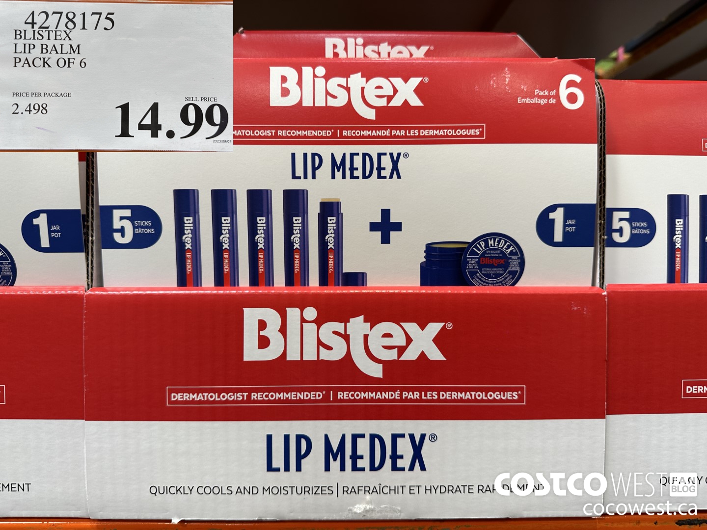 4278175 BLISTEX LIP BALM PACK OF 6 $14.99