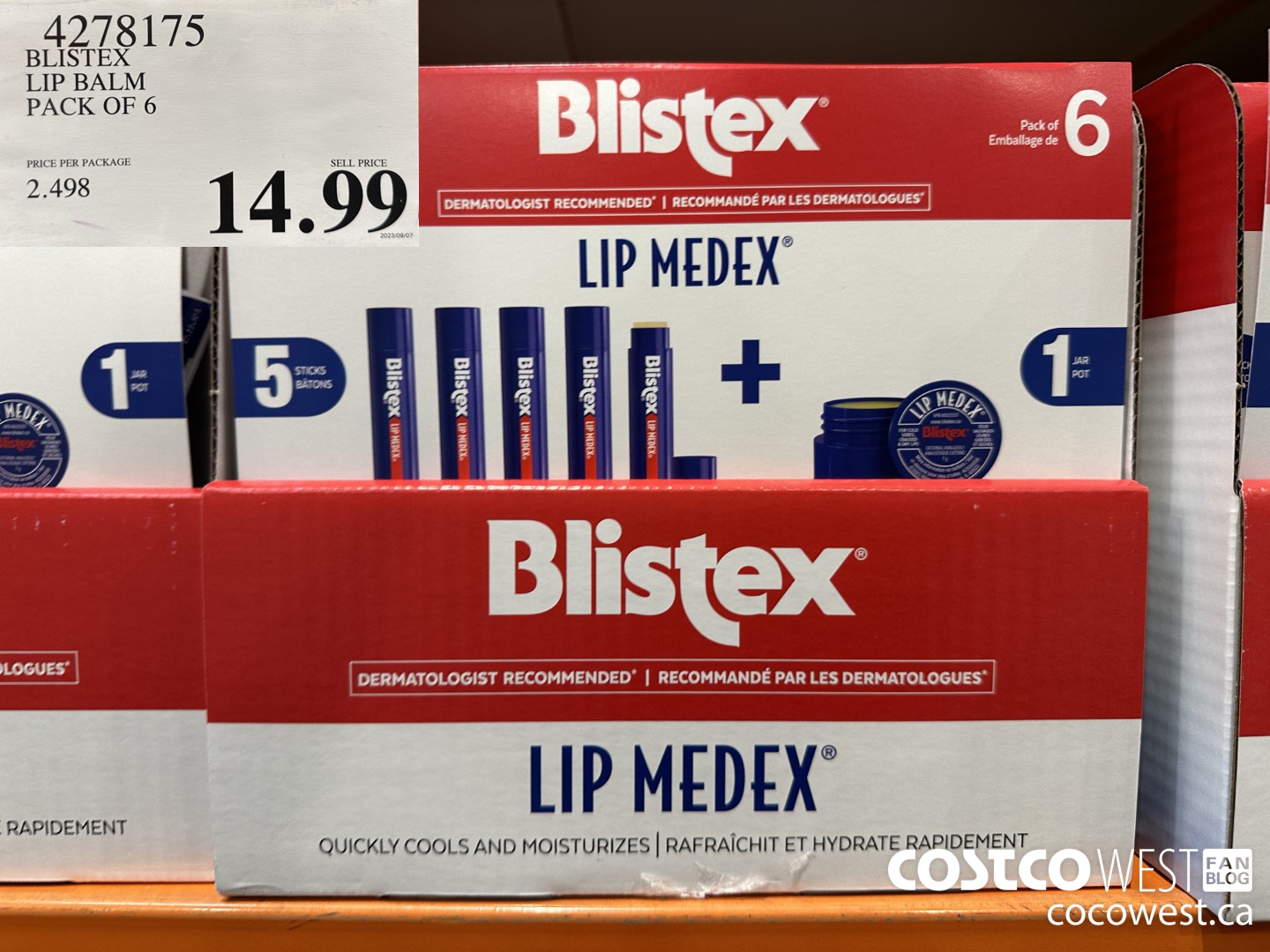4278175 BLISTEX LIP BALM PACK OF 6 $14.99
